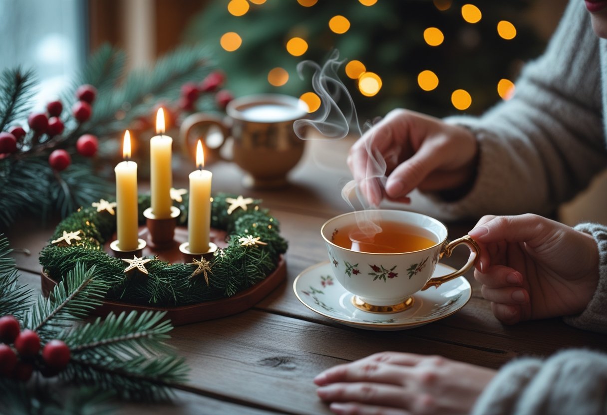 Saadan skaber du den perfekte julestemning med te og adventslysestage til julen