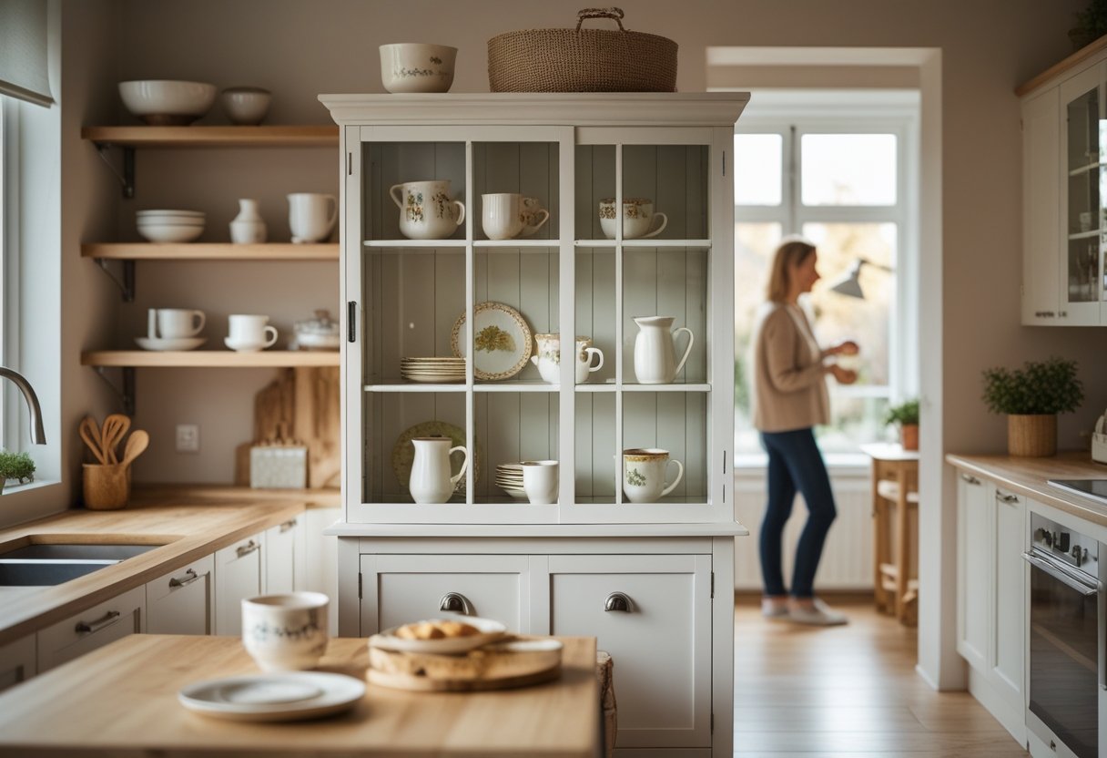 Sådan skaber du hygge i køkkenet med et lille vitrineskab til hjemmet